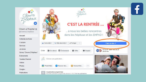 Comment faire un don sur facebook ?