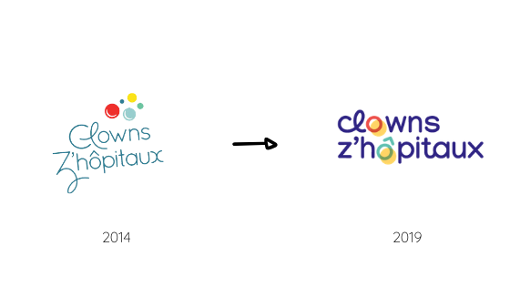 nouveau logo de l'association Clowns Z'hôpitaux