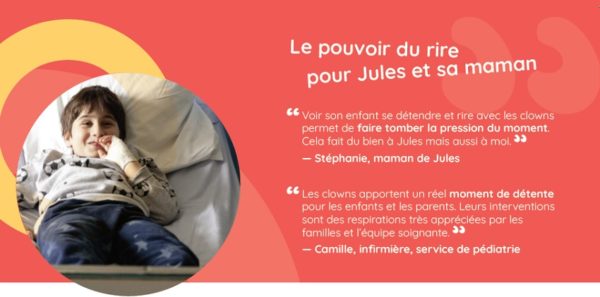 Le pouvoir du rire chez un enfant hospitalisé