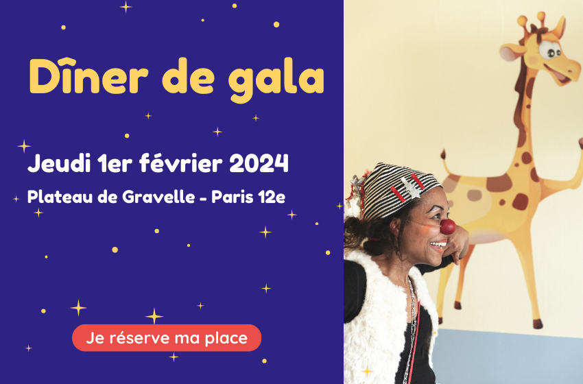 Réservez votre soirée du jeudi 1er février 2024 pour assister au dîner de gala de Clowns Z'hôpitaux