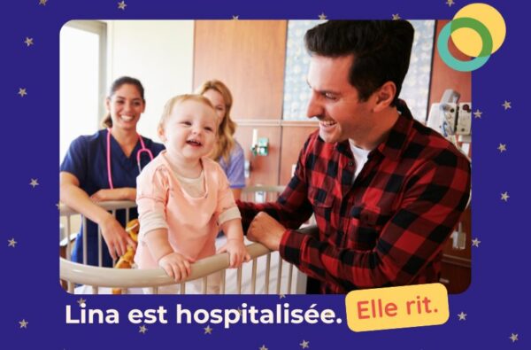 Lina est hospitalisée aux côtés de sa maman, son papa et l'infirmière