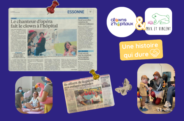 articles de presse Max et Vincent et Clowns Z'hôpitaux