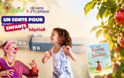 La pomme Juliet & Clowns Z’hôpitaux à l’initiative d’une opération nationale pour offrir des contes aux enfants hospitalisés